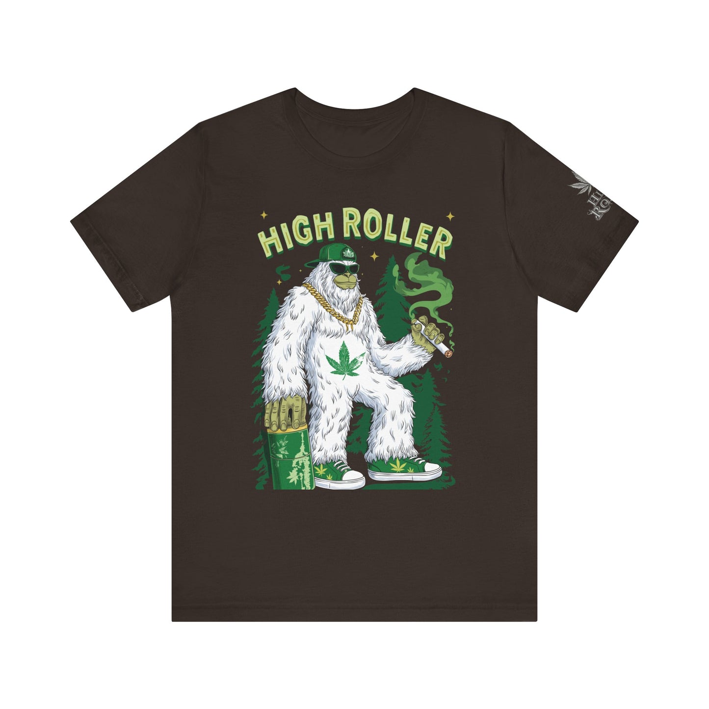 Alpine Yeti HIGH ROLLER T-Shirt - Premium Cannabis Mountain Culture Apparel