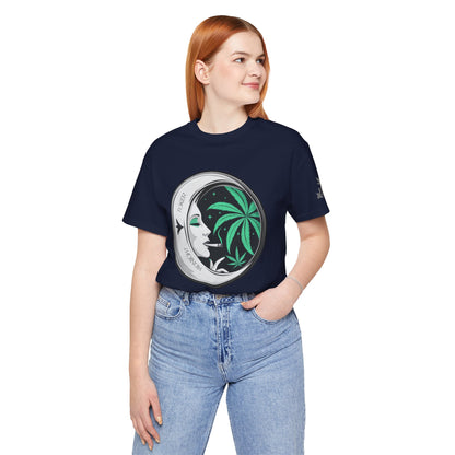 Toker Girl Coin Tee - Vintage Cannabis Portrait Art Design | High Roller