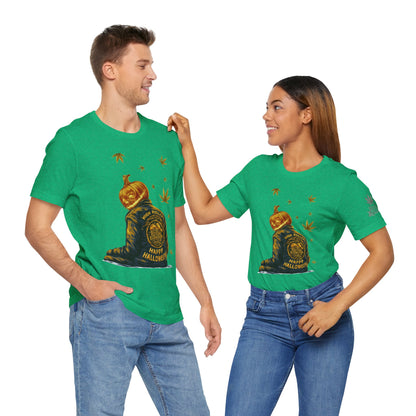 Pumpkin Head HIGH ROLLER Halloween T-Shirt - Premium Cannabis Culture Apparel