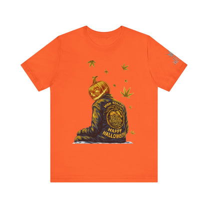 Pumpkin Head HIGH ROLLER Halloween T-Shirt - Premium Cannabis Culture Apparel