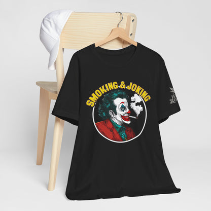 Smoking & Joking T-Shirt - Premium Airlume Cotton Cannabis Villain Pop Art Tee