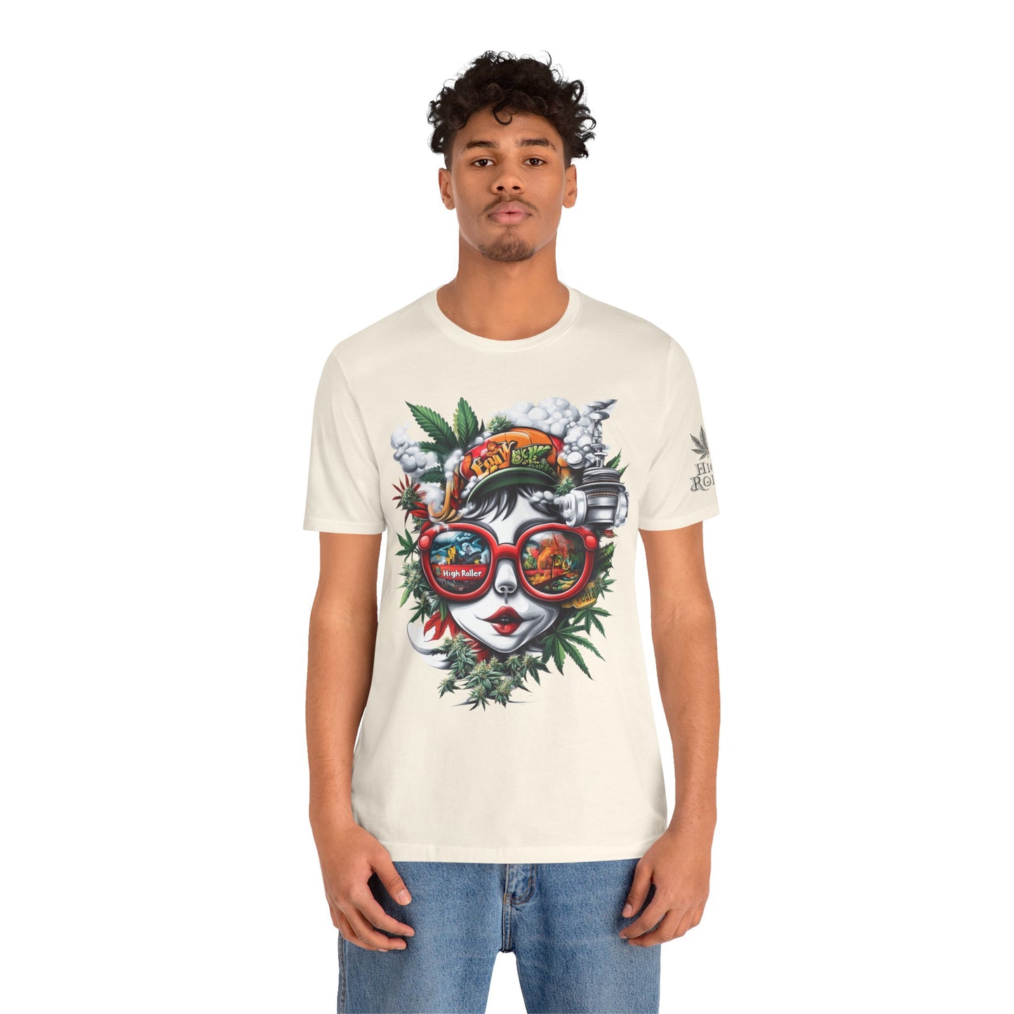 Vision Quest T-Shirt - Premium Airlume Cotton Cannabis Goddess Psychedelic Art Tee