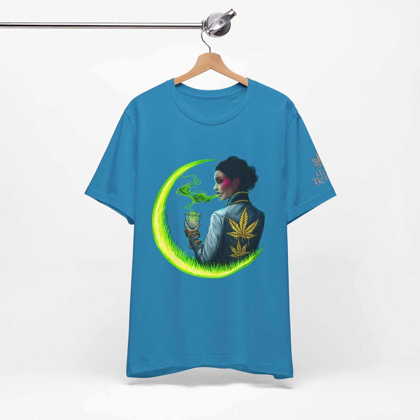 Cannabis Queen Commander T-Shirt - Premium Afrofuturistic 420 Lifestyle Apparel"
