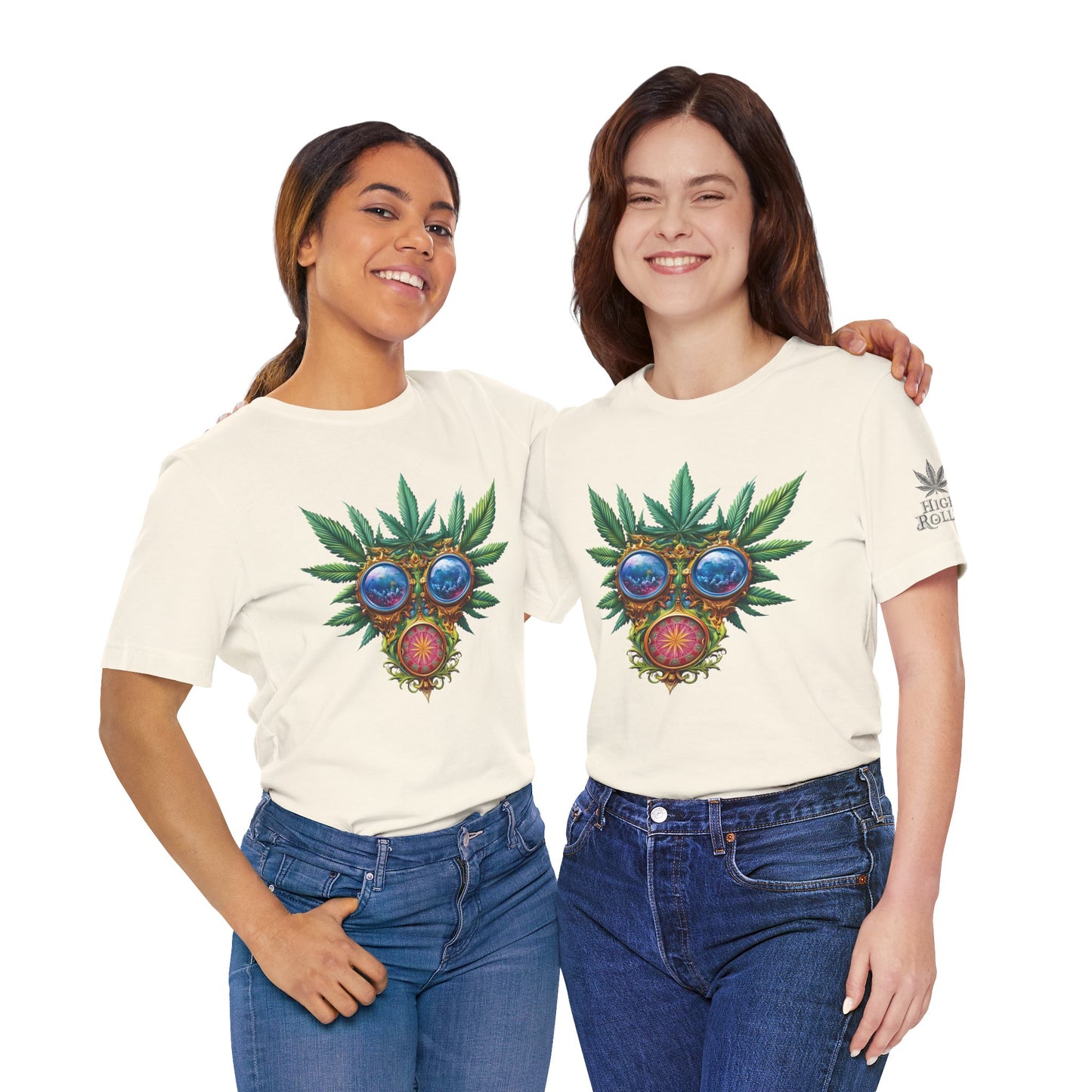 Third Eye Vision T-Shirt - Premium Airlume Cotton Cannabis Kaleidoscope Art Tee