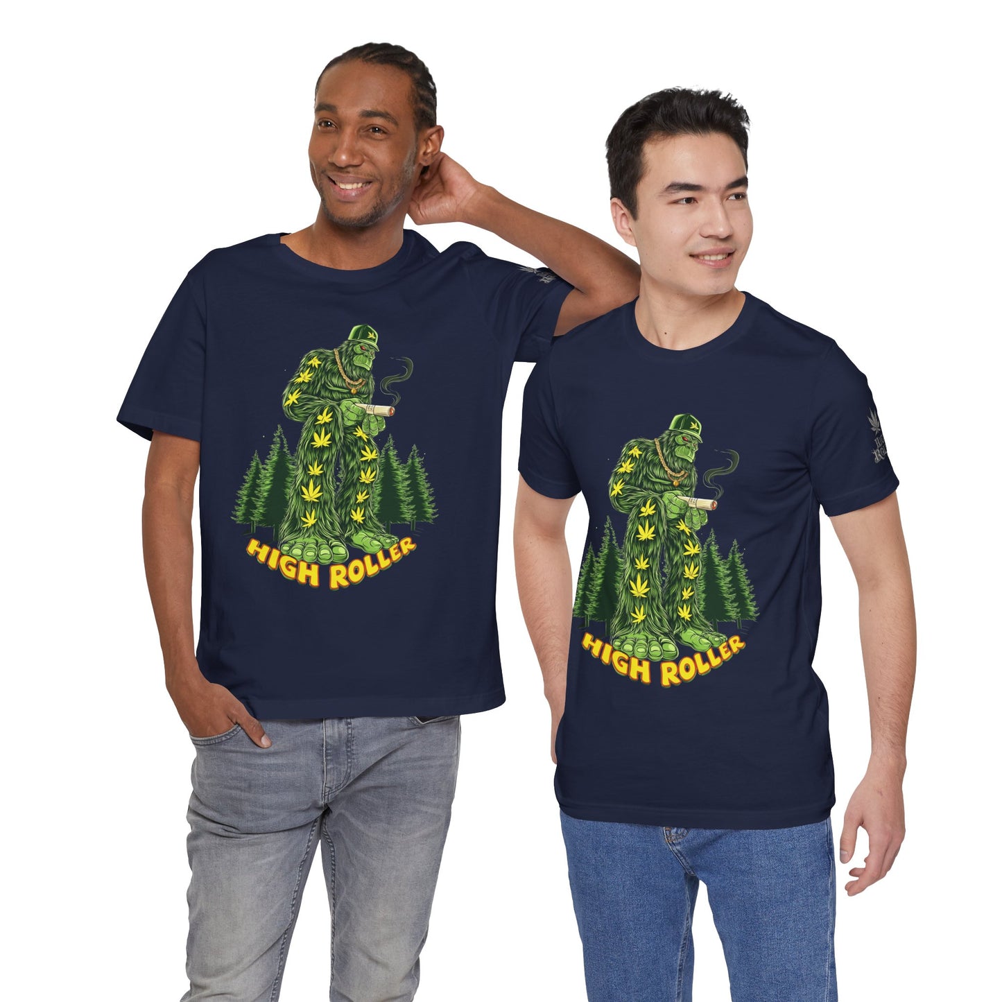Cannabis Sasquatch Forest King T-Shirt - Premium Bigfoot 420 Lifestyle Apparel"
