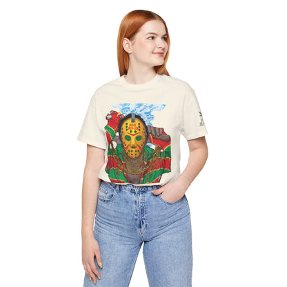 Horror Icon HIGH ROLLER T-Shirt - Premium Cannabis Slasher Culture Apparel"