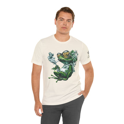RIPPP IT Cosmic Frog Tee - Premium Airlume Cotton Cannabis Culture Streetwear
