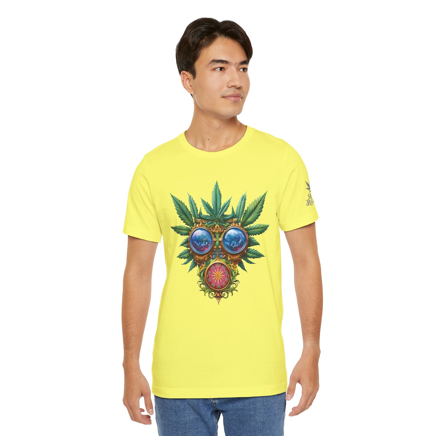 Third Eye Vision T-Shirt - Premium Airlume Cotton Cannabis Kaleidoscope Art Tee