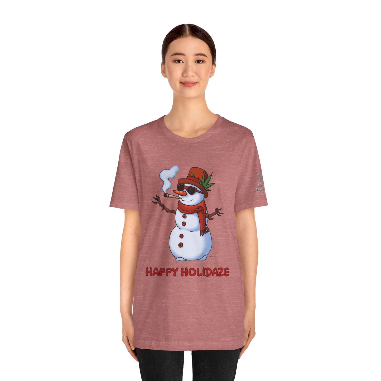 Happy Holidaze Premium Cannabis Christmas T-Shirt
