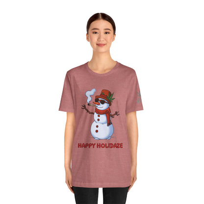 Happy Holidaze Premium Cannabis Christmas T-Shirt