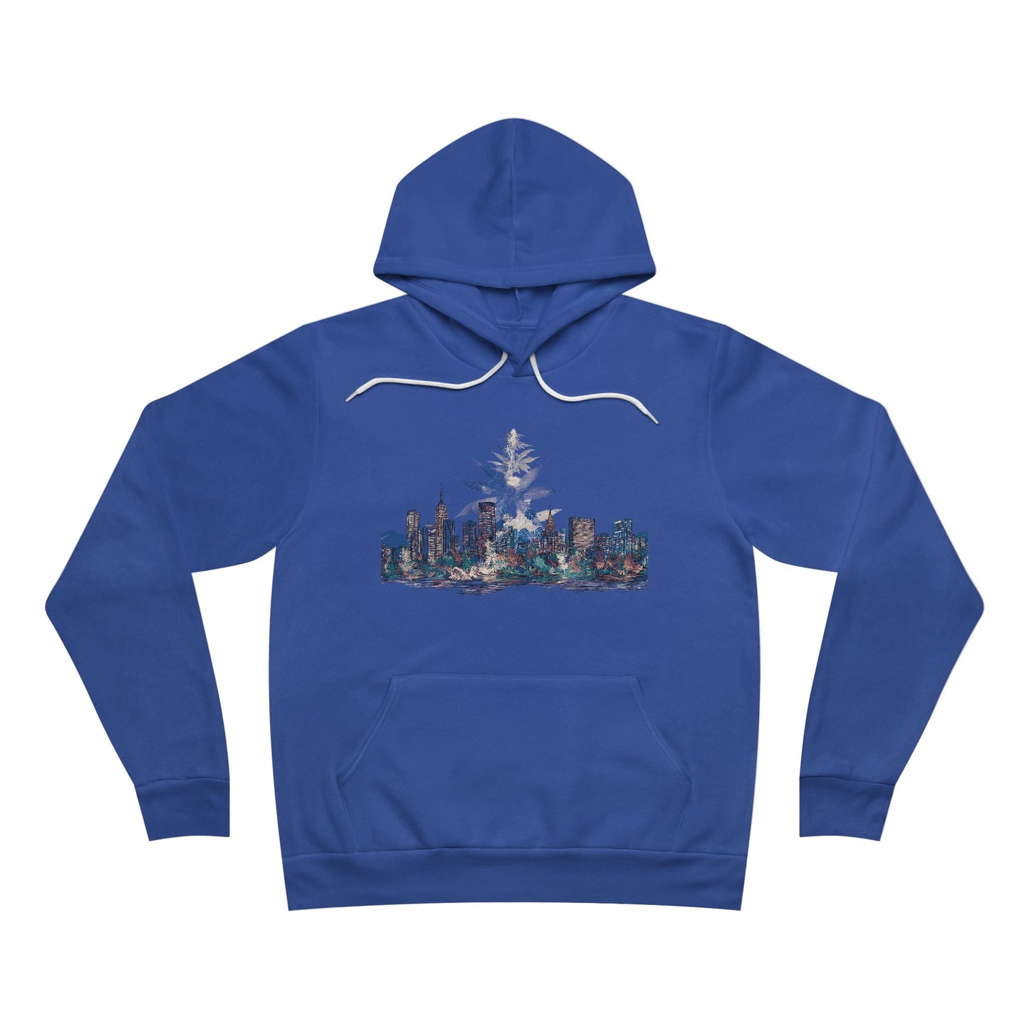 Cannabis City Skyline - Urban 420 Culture Unisex Pullover Hoodie