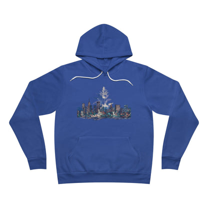 Cannabis City Skyline - Urban 420 Culture Unisex Pullover Hoodie