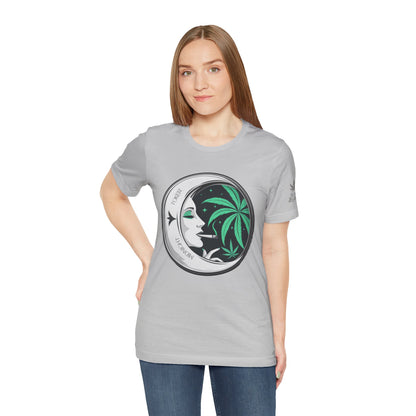 Toker Girl Coin Tee - Vintage Cannabis Portrait Art Design | High Roller