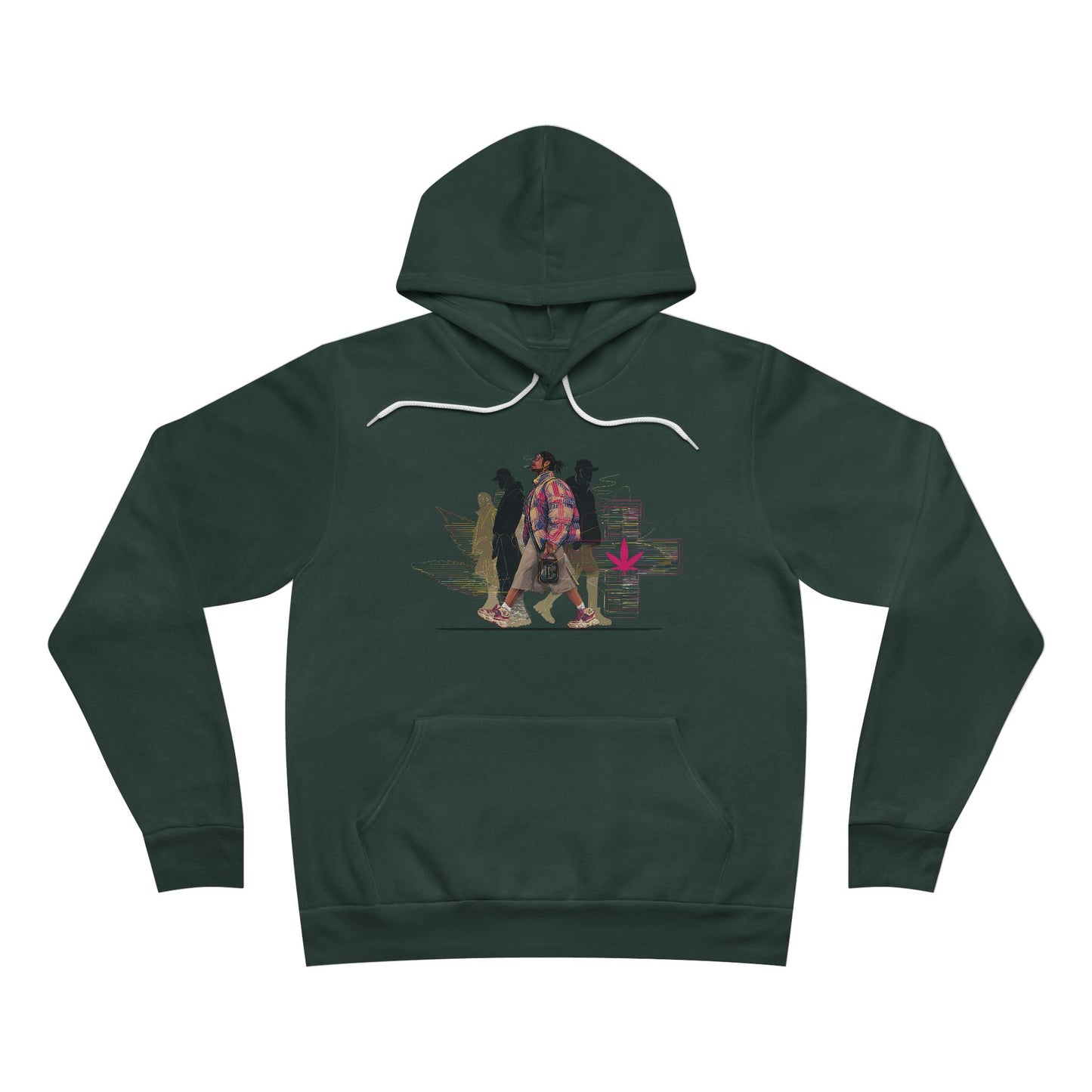 Street Squad Cannabis Walk - Urban 420 Crew Unisex Pullover Hoodie