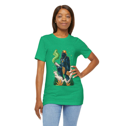 Bigfoot Cannabis Scholar T-Shirt - Premium Sasquatch 420 Lifestyle Apparel