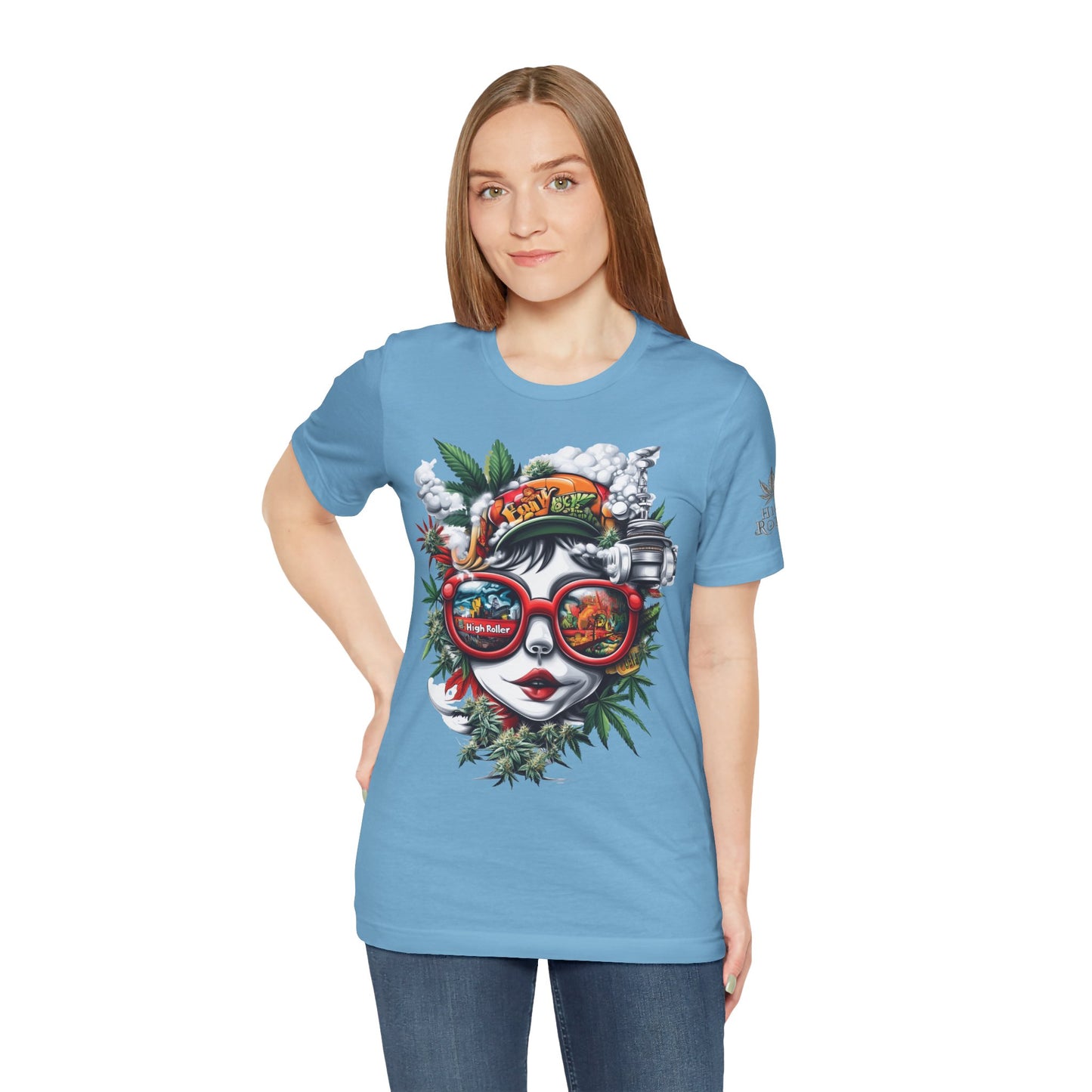 Vision Quest T-Shirt - Premium Airlume Cotton Cannabis Goddess Psychedelic Art Tee