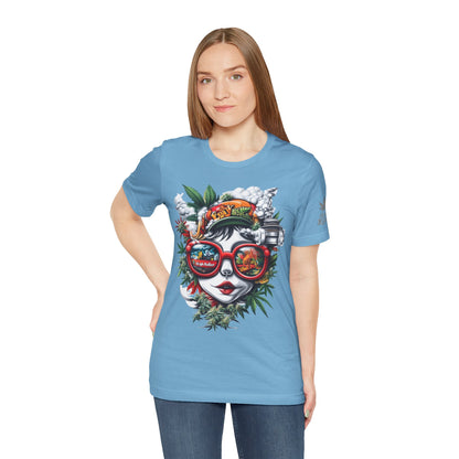 Vision Quest T-Shirt - Premium Airlume Cotton Cannabis Goddess Psychedelic Art Tee