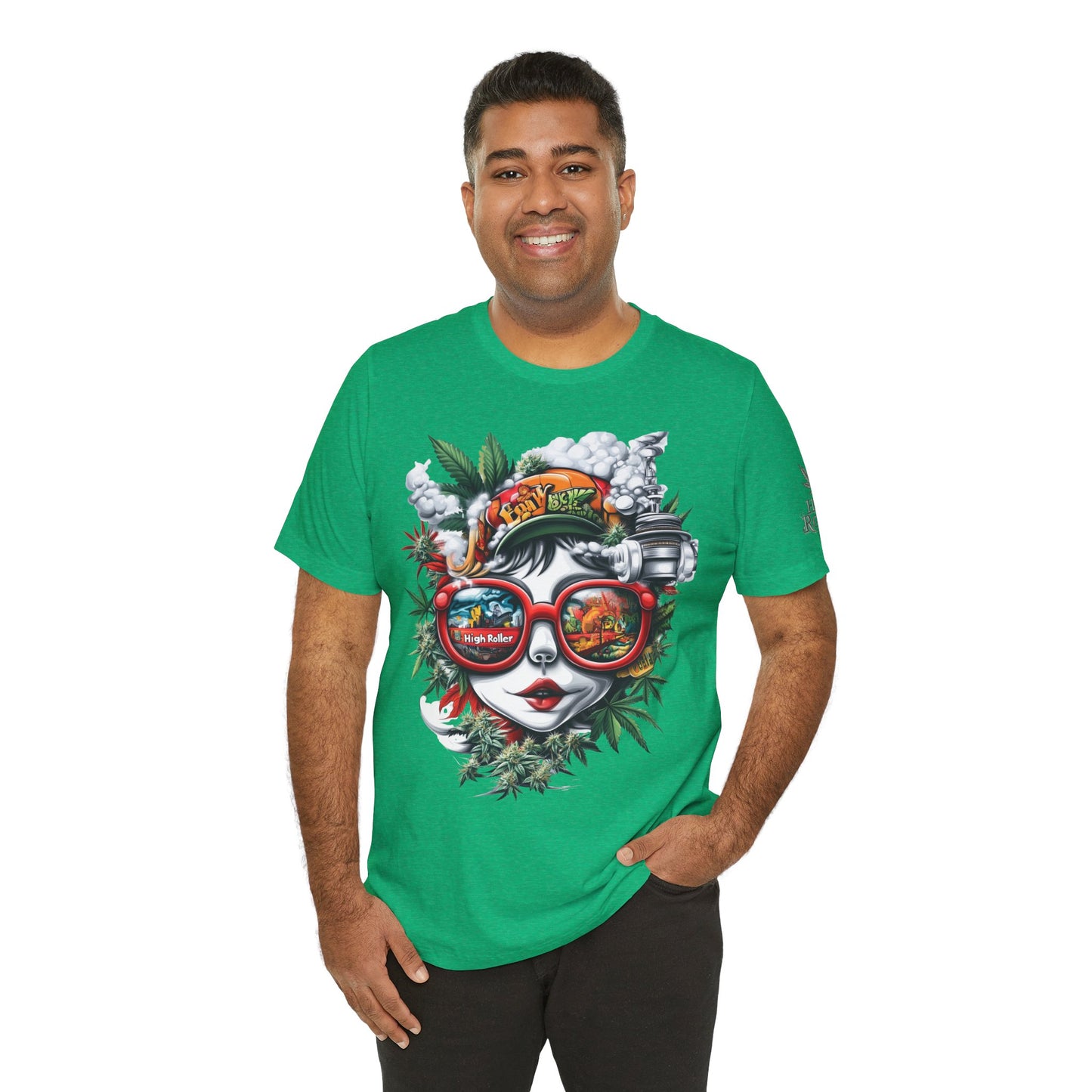 Vision Quest T-Shirt - Premium Airlume Cotton Cannabis Goddess Psychedelic Art Tee