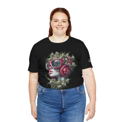 Vibes & Vision Tee - Premium Airlume Cotton Cannabis Culture Surreal Music Art