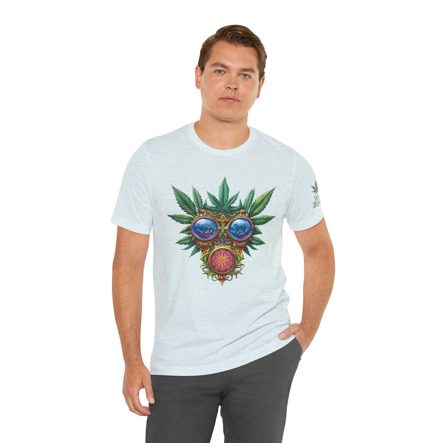 Third Eye Vision T-Shirt - Premium Airlume Cotton Cannabis Kaleidoscope Art Tee