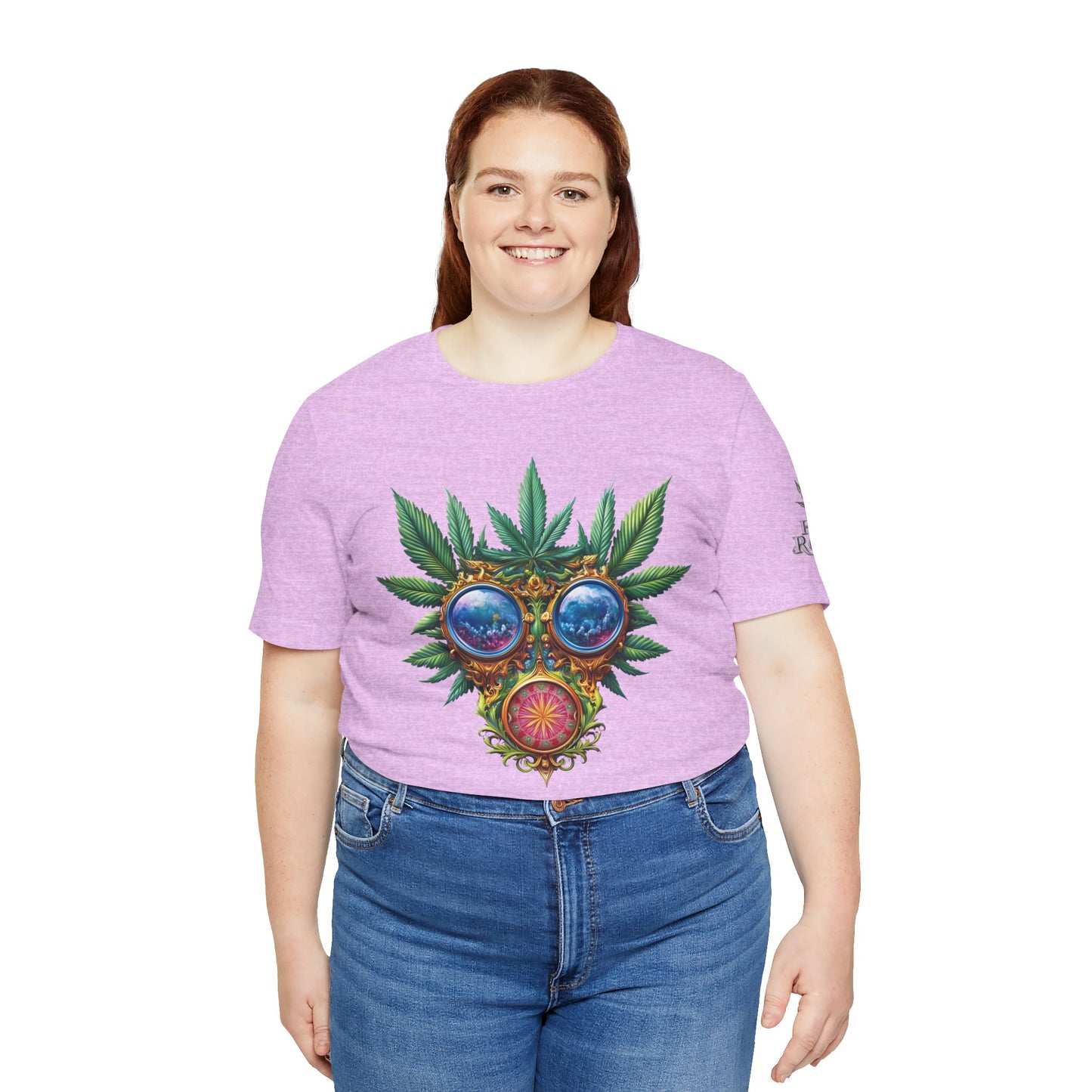 Third Eye Vision T-Shirt - Premium Airlume Cotton Cannabis Kaleidoscope Art Tee