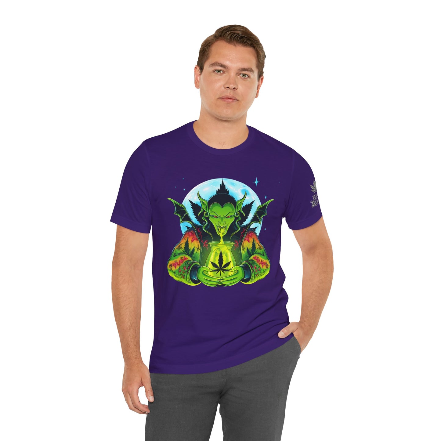 Mystic Dragon Guardian Cannabis Meditation T-Shirt - Premium Psychedelic 420 Apparel
