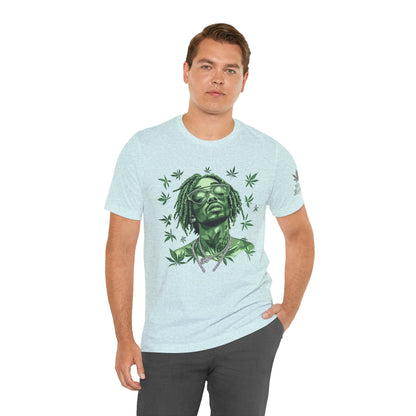 Elevated Vision Green Dream Tee - Premium Airlume Cotton Cannabis Culture Art