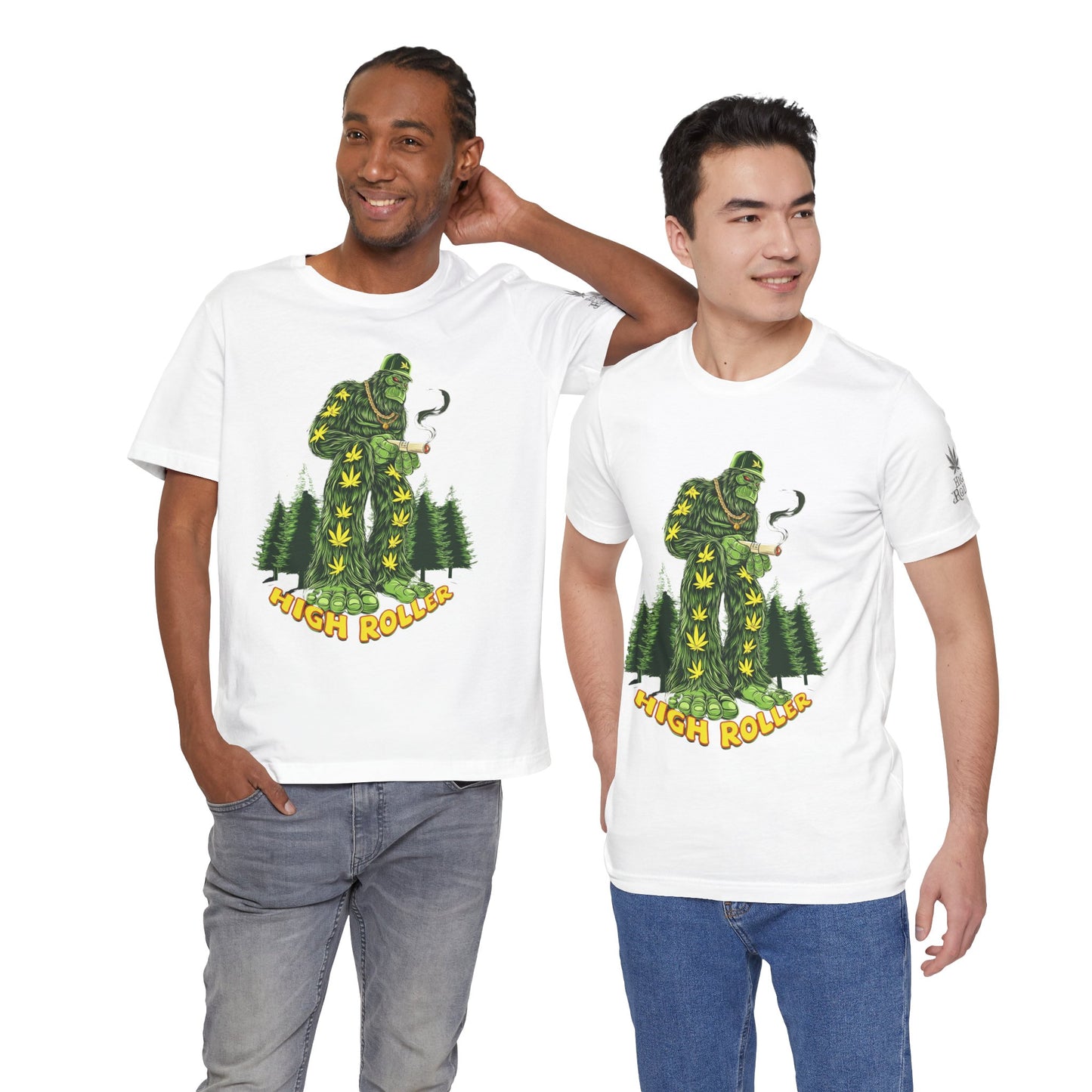 Cannabis Sasquatch Forest King T-Shirt - Premium Bigfoot 420 Lifestyle Apparel"