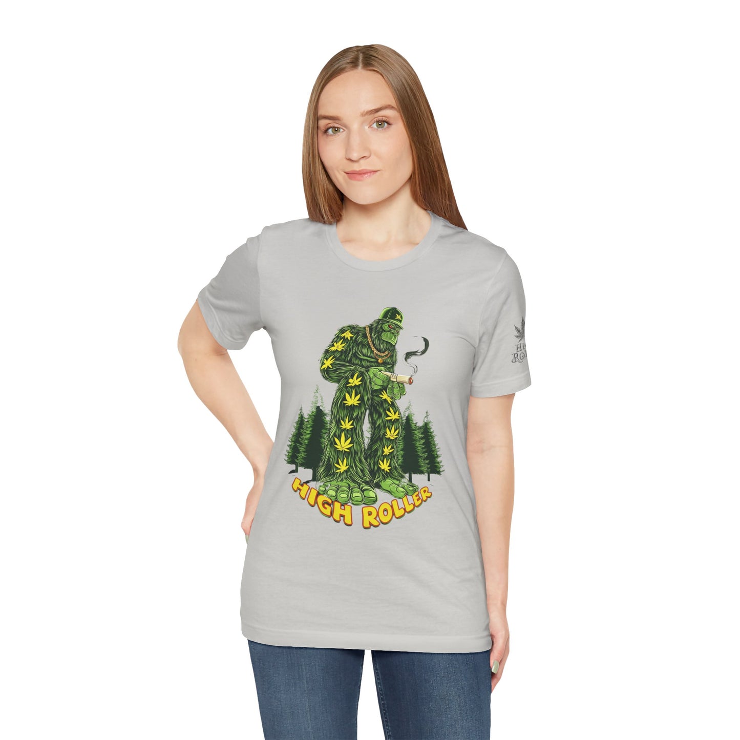 Cannabis Sasquatch Forest King T-Shirt - Premium Bigfoot 420 Lifestyle Apparel"