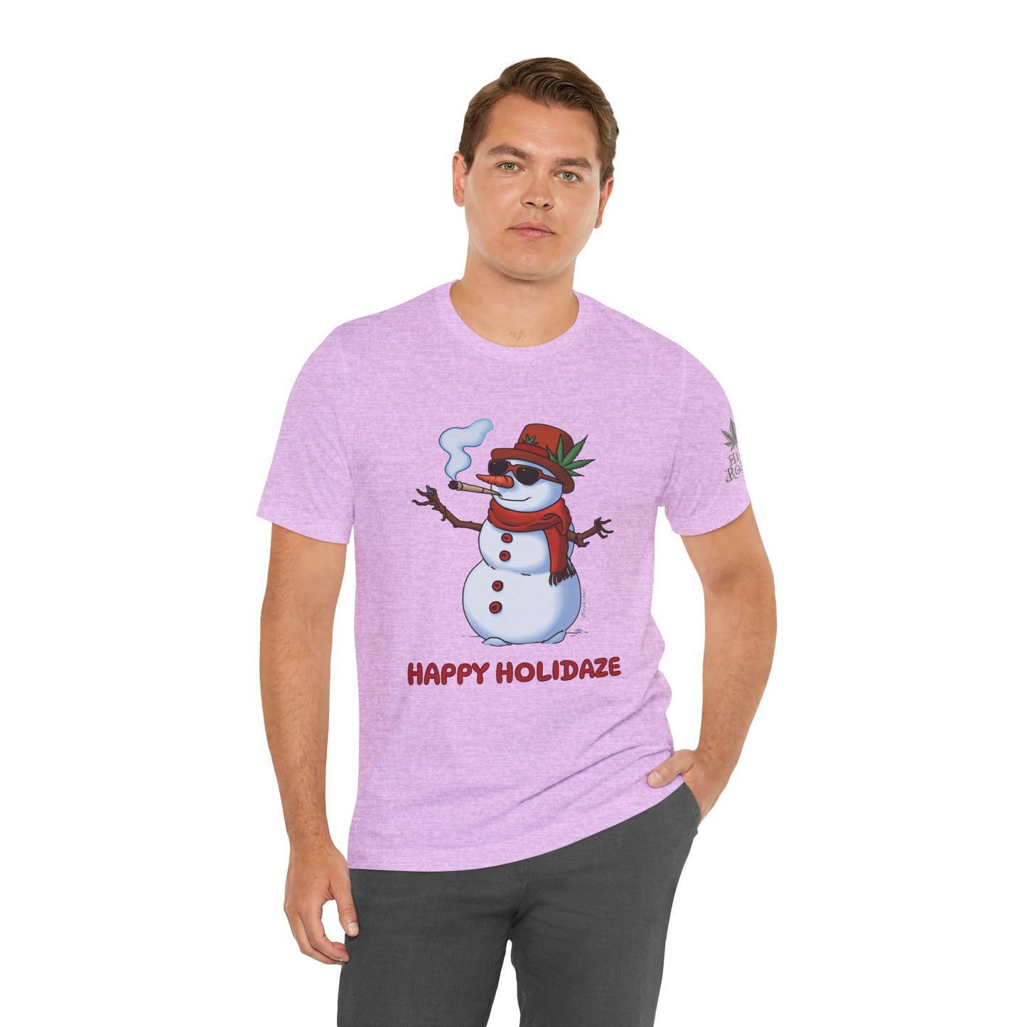 Happy Holidaze Premium Cannabis Christmas T-Shirt
