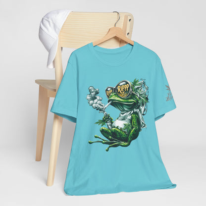 RIPPP IT Cosmic Frog Tee - Premium Airlume Cotton Cannabis Culture Streetwear