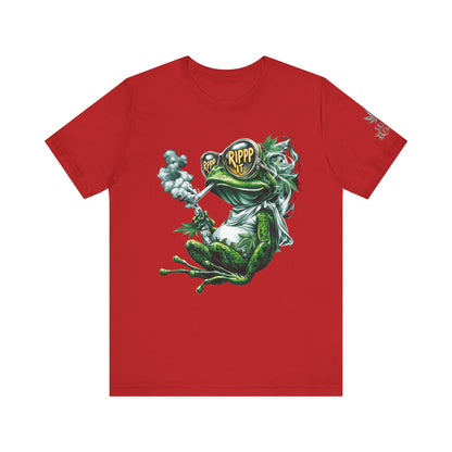 RIPPP IT Cosmic Frog Tee - Premium Airlume Cotton Cannabis Culture Streetwear