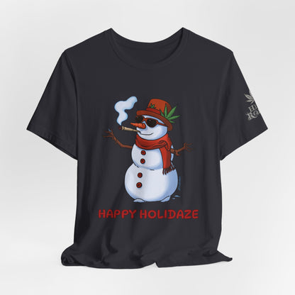 Happy Holidaze Premium Cannabis Christmas T-Shirt