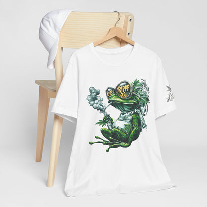 RIPPP IT Cosmic Frog Tee - Premium Airlume Cotton Cannabis Culture Streetwear