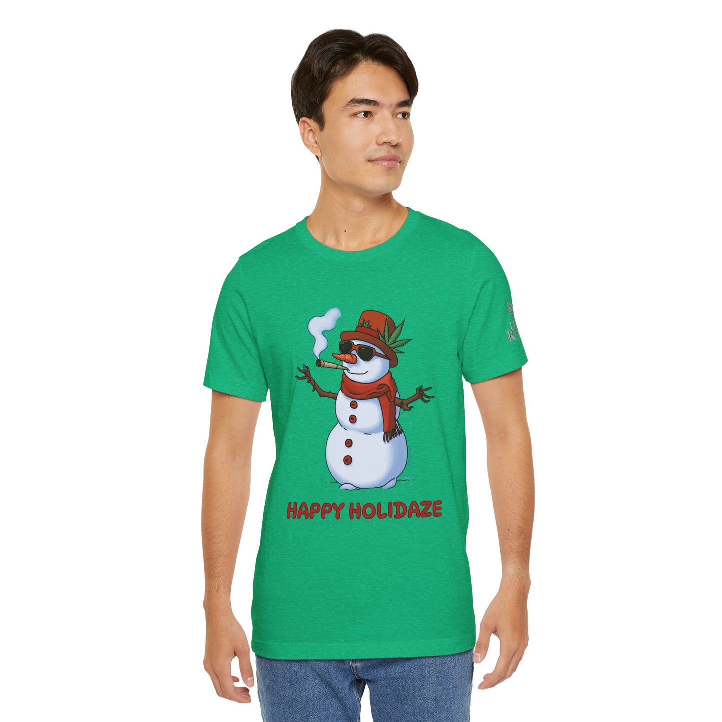 Happy Holidaze Premium Cannabis Christmas T-Shirt