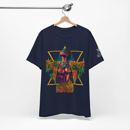 Cosmic Goddess T-Shirt - Premium Airlume Cotton Cannabis Sacred Geometry Psychedelic Tee