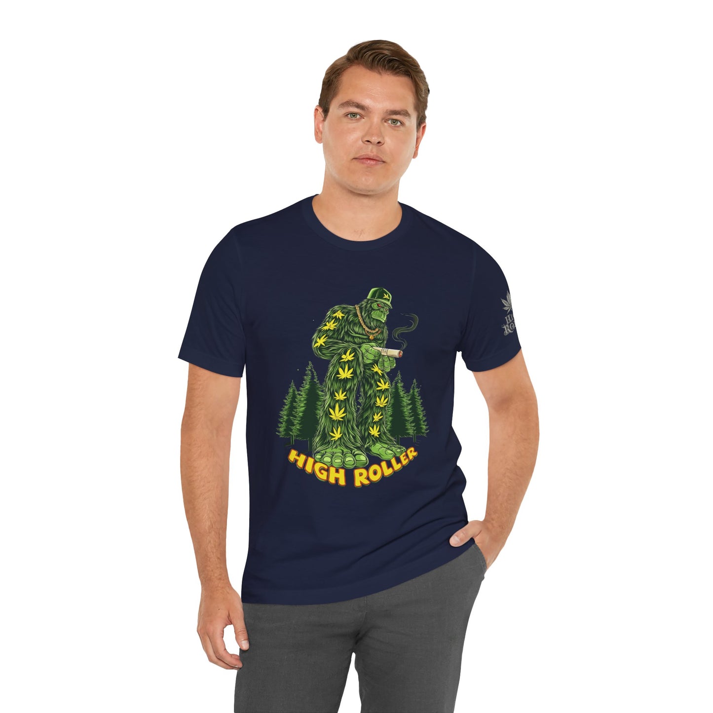 Cannabis Sasquatch Forest King T-Shirt - Premium Bigfoot 420 Lifestyle Apparel"