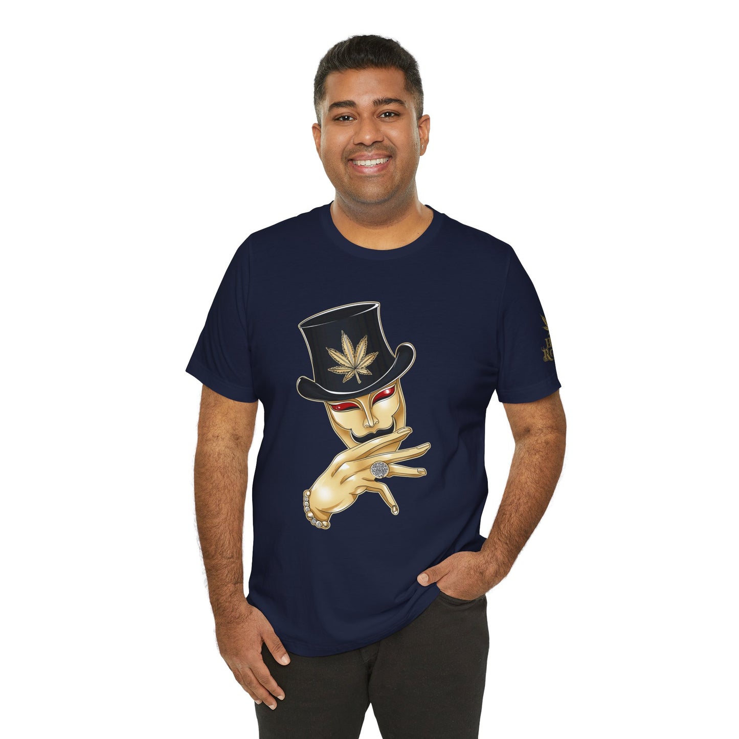 Golden Touch T-Shirt - Premium Airlume Cotton Cannabis Luxury Boss Art Tee