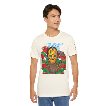 Horror Icon HIGH ROLLER T-Shirt - Premium Cannabis Slasher Culture Apparel"