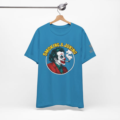 Smoking & Joking T-Shirt - Premium Airlume Cotton Cannabis Villain Pop Art Tee