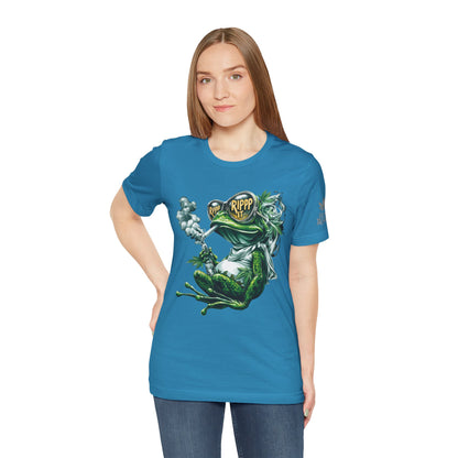 RIPPP IT Cosmic Frog Tee - Premium Airlume Cotton Cannabis Culture Streetwear