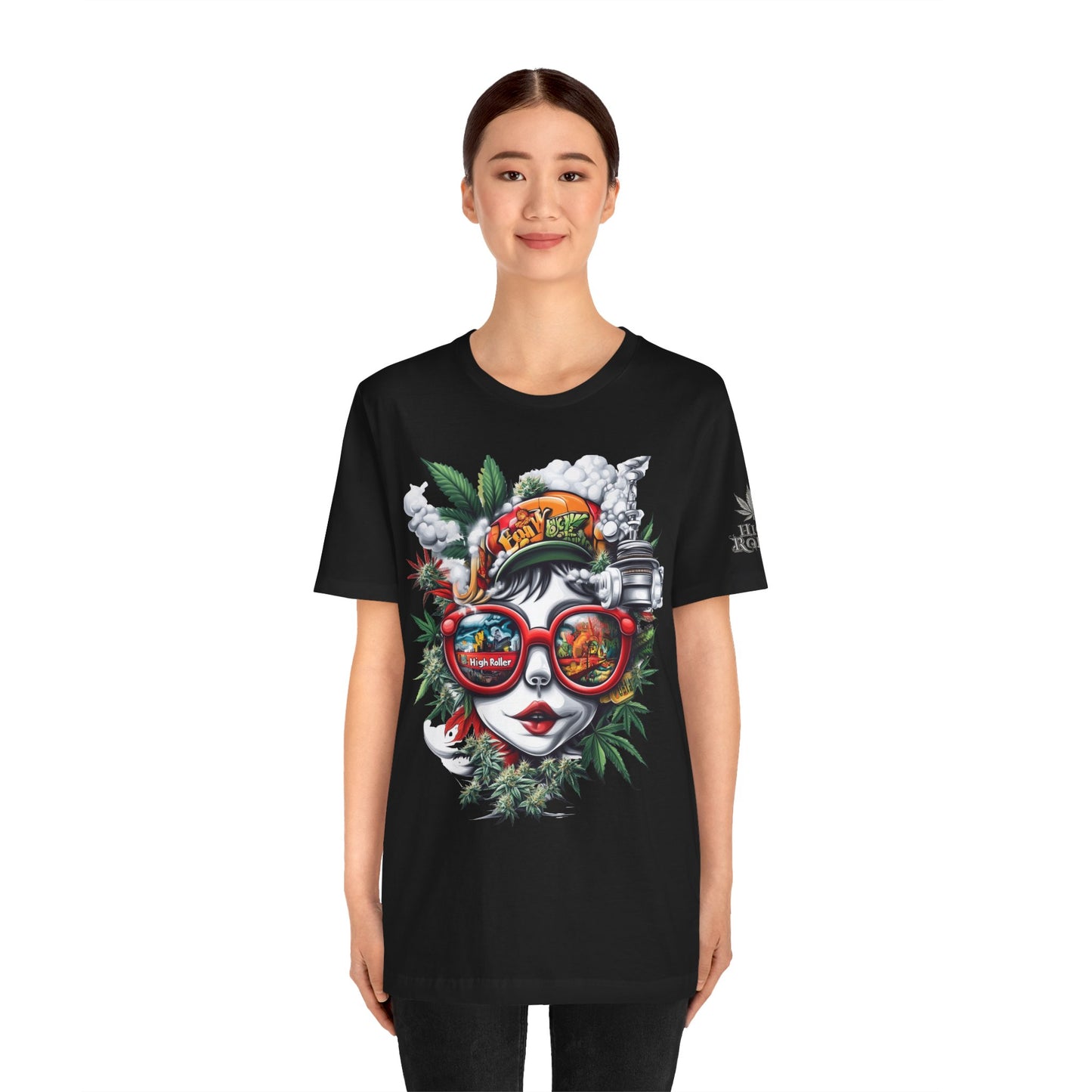 Vision Quest T-Shirt - Premium Airlume Cotton Cannabis Goddess Psychedelic Art Tee