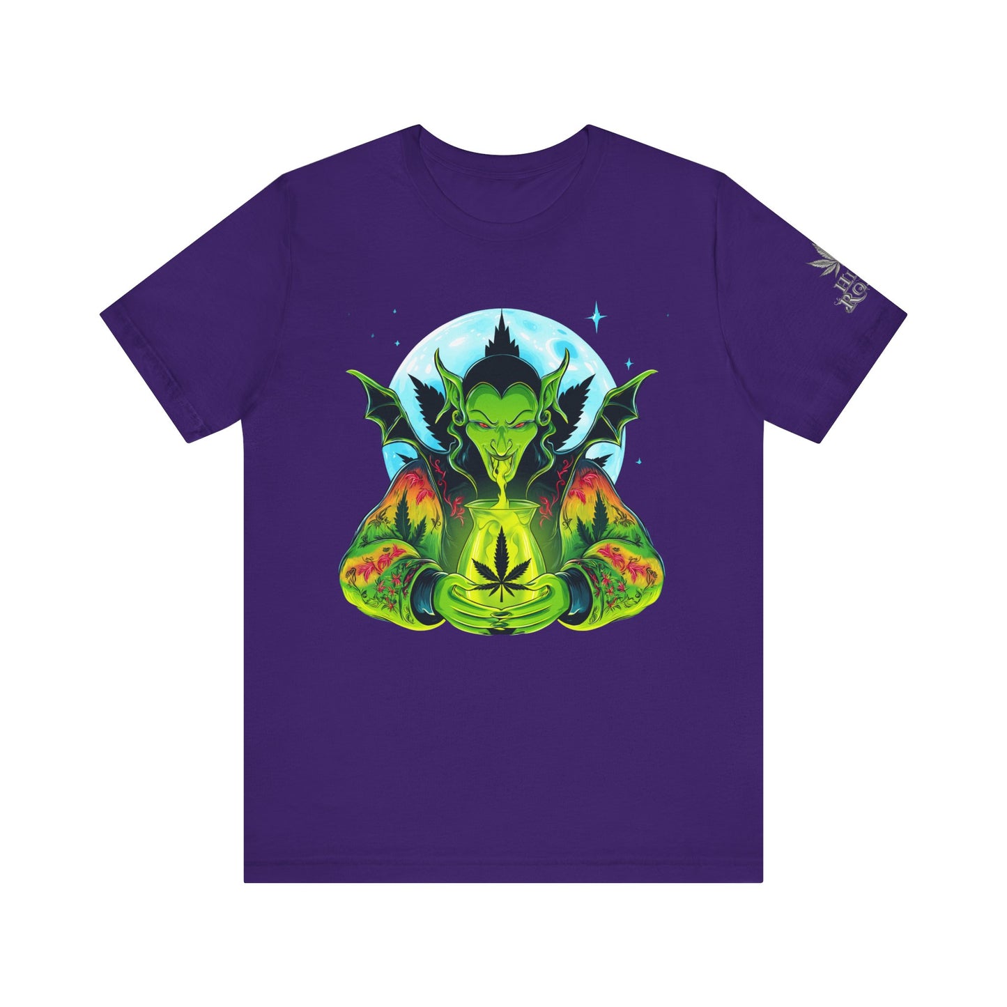Mystic Dragon Guardian Cannabis Meditation T-Shirt - Premium Psychedelic 420 Apparel