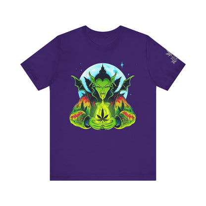 Mystic Dragon Guardian Cannabis Meditation T-Shirt - Premium Psychedelic 420 Apparel