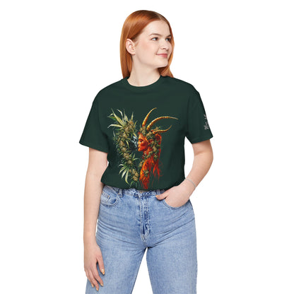 Sacred Union T-Shirt - Premium Airlume Cotton Cannabis Spirits Fantasy Art Tee