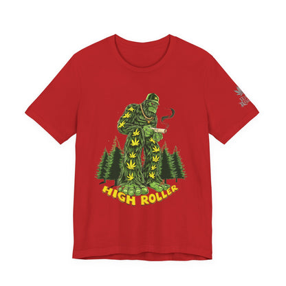 Cannabis Sasquatch Forest King T-Shirt - Premium Bigfoot 420 Lifestyle Apparel"