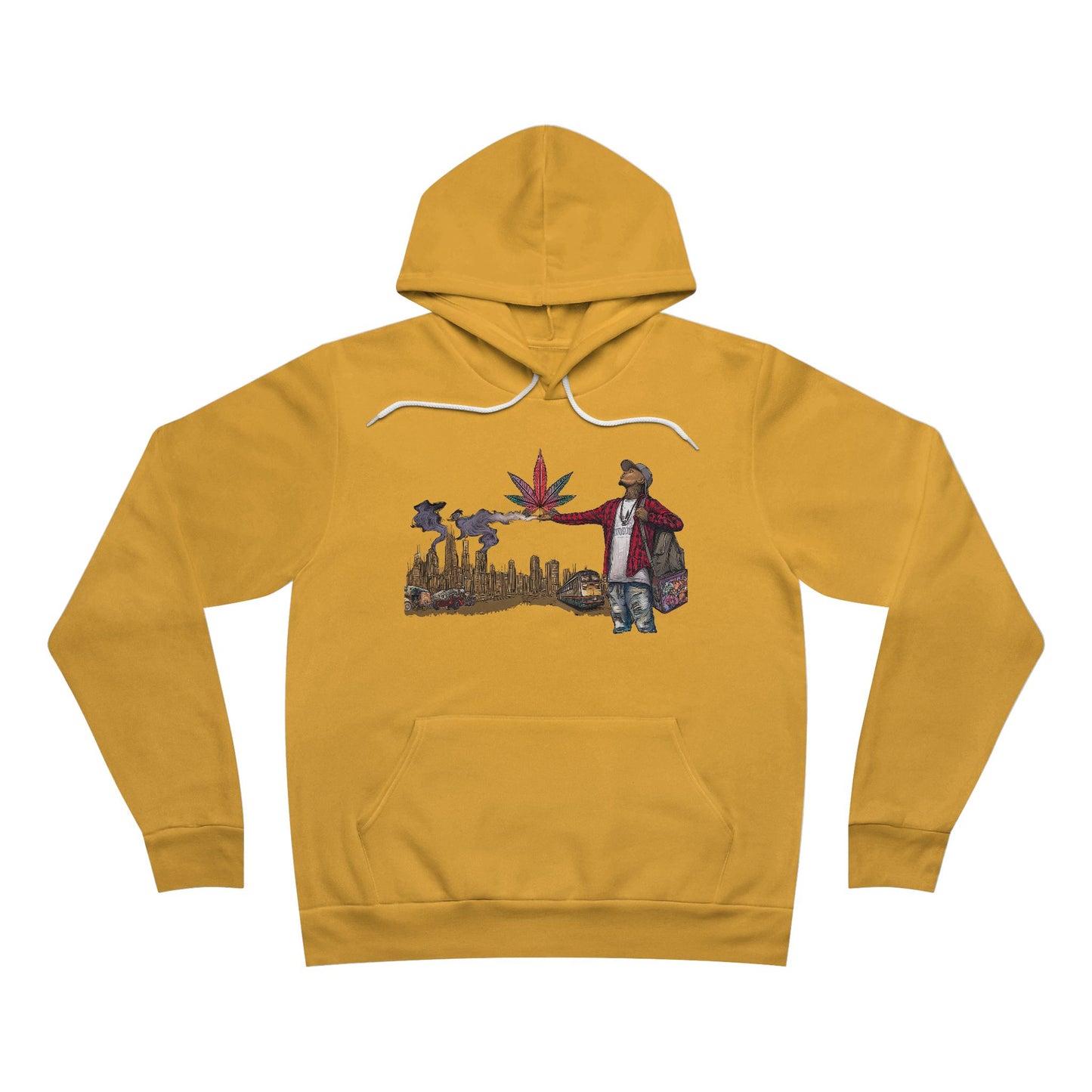 Urban Cultivator Hoodie - Premium Sponge Fleece Cannabis Culture City Life Art