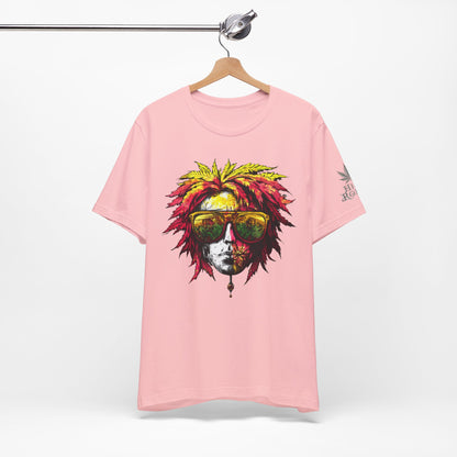 Rasta Cannabis Portrait Tee - Reggae Culture Art Design | High Roller
