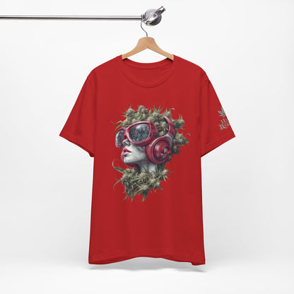 CANNABIS GODDESS TECH™ | PREMIUM FUTURISTIC ART TEE