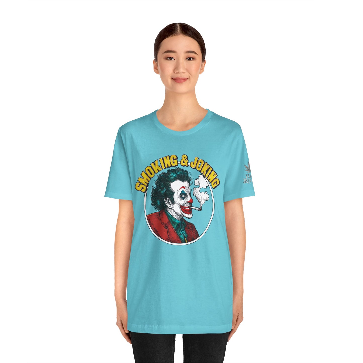 Smoking & Joking T-Shirt - Premium Airlume Cotton Cannabis Villain Pop Art Tee